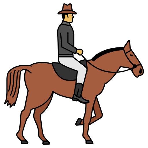 horse back legs clipart