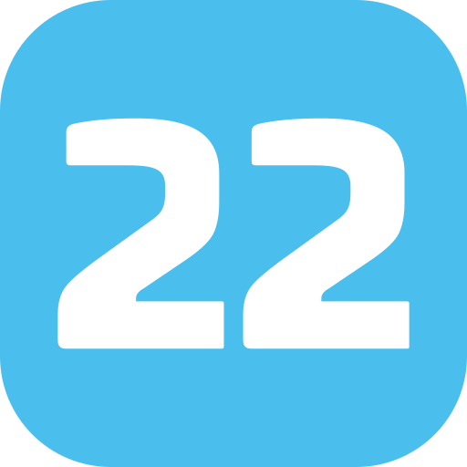 Twenty two Generic Flat icon