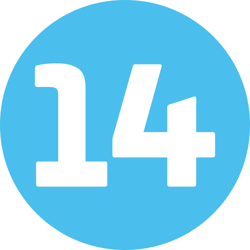 Fourteen Generic Flat icon