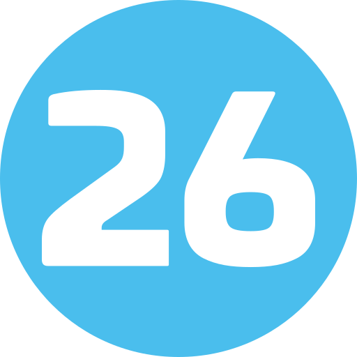Twenty six free icon Twenty six free icon