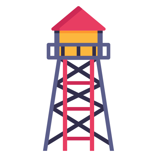 torre de vigilancia icono gratis