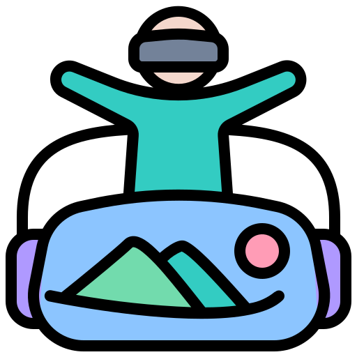 gafas de realidad virtual icono gratis