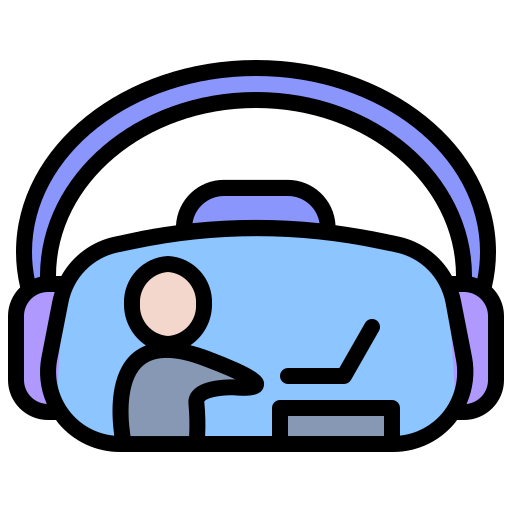 gafas de realidad virtual icono gratis