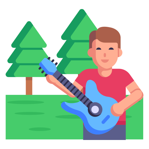 guitarrista icono gratis