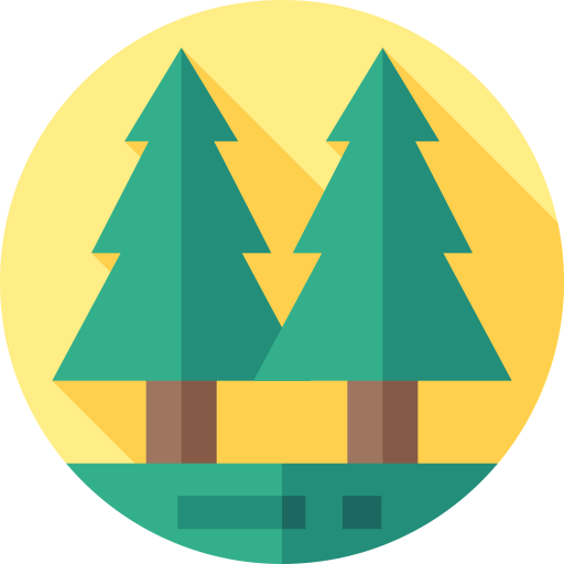 Tree Flat Circular Flat icon