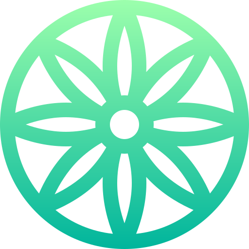 Mandala Basic Gradient Lineal color icon