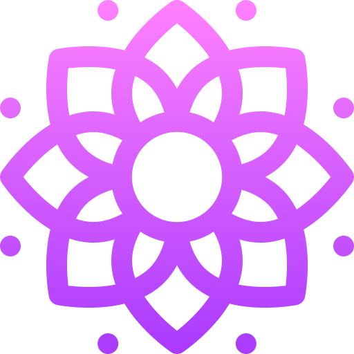 Mandala Basic Gradient Lineal color icon