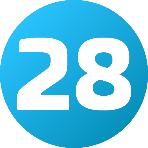 Twenty eight free icon Twenty eight free icon