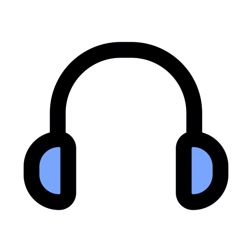 Headphones Generic Outline Color icon