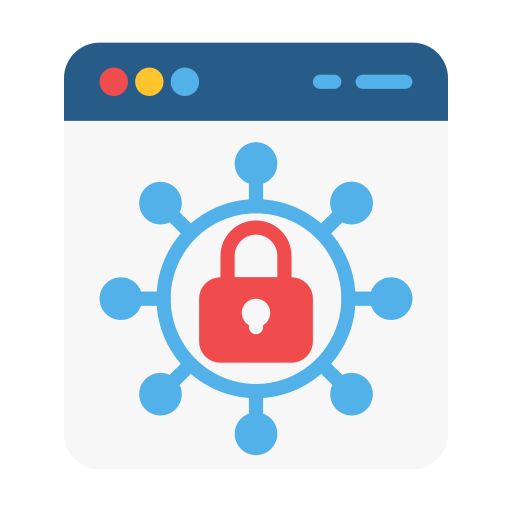 seguridad web icono gratis
