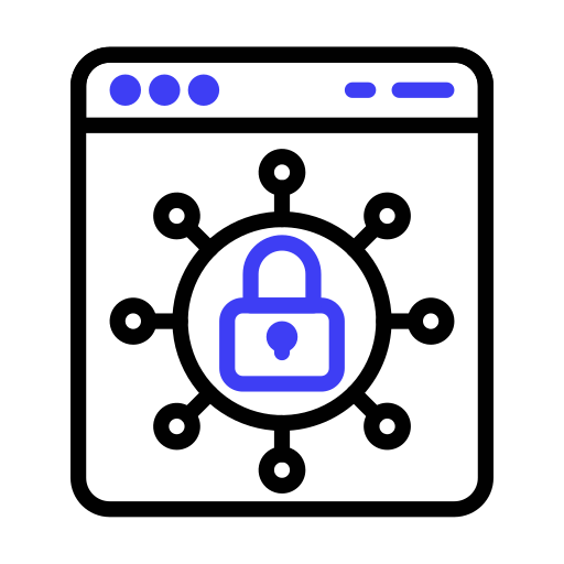 seguridad web icono gratis