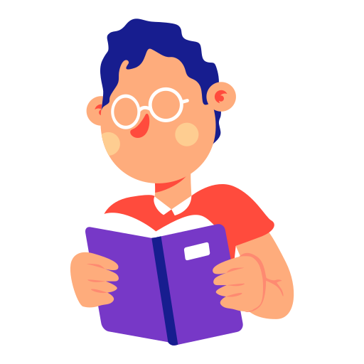 Reading book Stickers - Free people Stickers