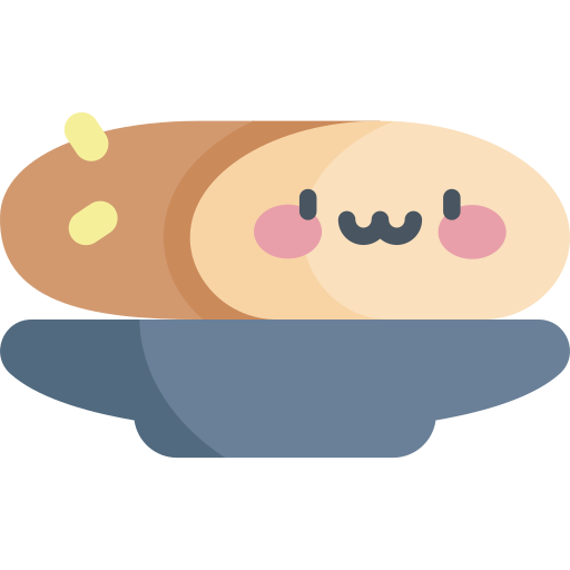 Bread Kawaii Flat icon