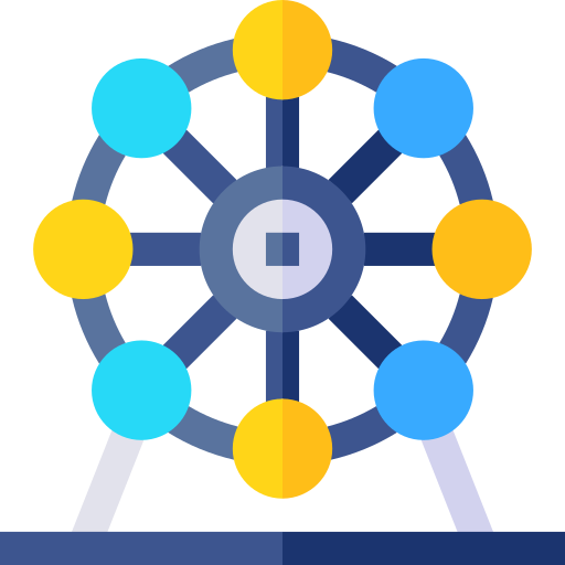 rueda de la fortuna icono gratis