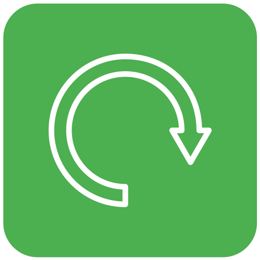 flecha circular icono gratis