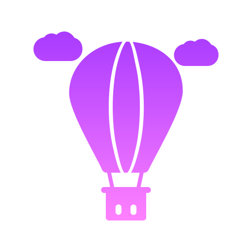 Hot air balloon free icon