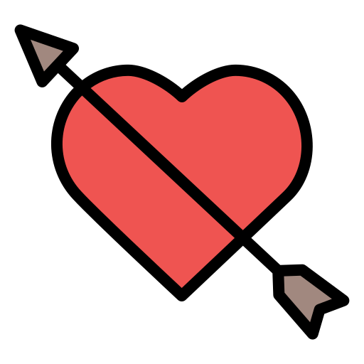 Heart Generic Outline Color icon