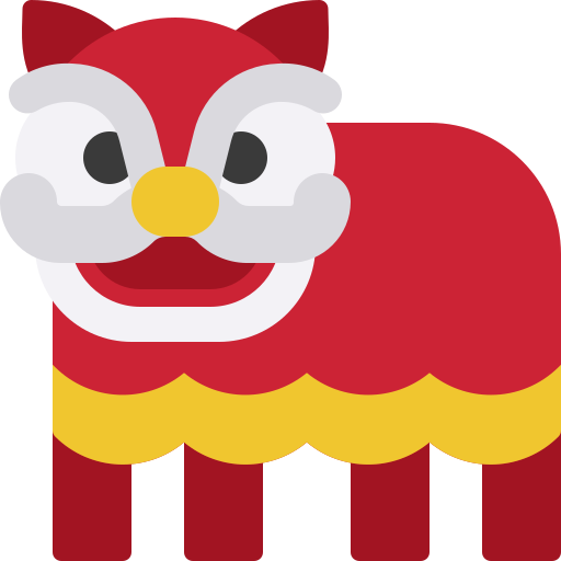 Lion Dance Generic Flat Icon   6667422 