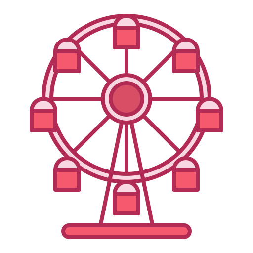 rueda de la fortuna icono gratis