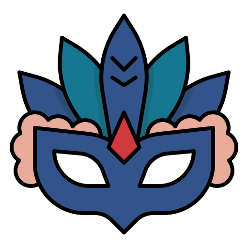 Carnival mask Generic Outline Color icon