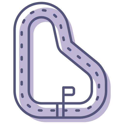 pista de carreras icono gratis