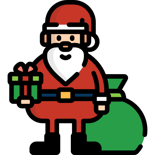 papá noel icono gratis