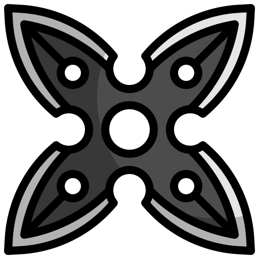 Shuriken Generic Outline Color icon