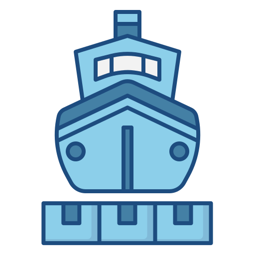 Cargo ship Generic Outline Color icon