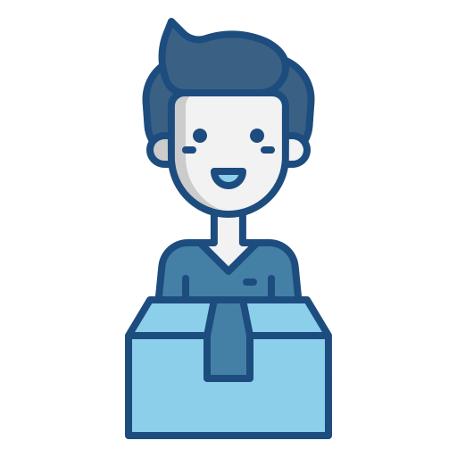 Delivery man free icon