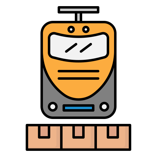 Cargo train free icon