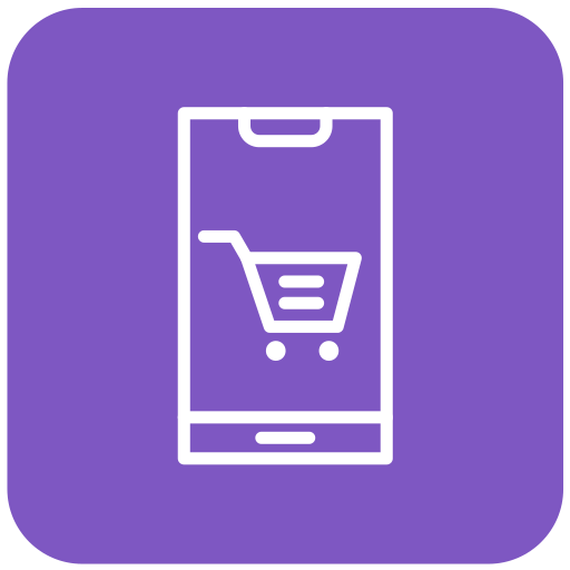 compras móviles icono gratis