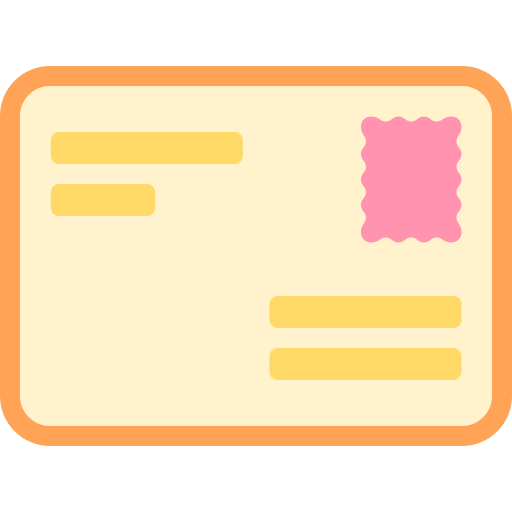 Postcard free icon