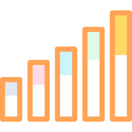 gráfico de barras icono gratis