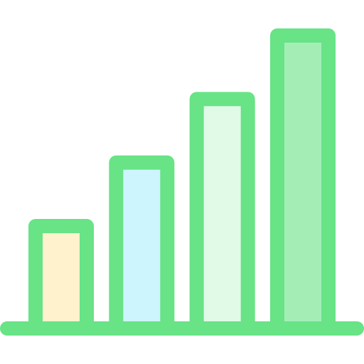 gráfico de barras icono gratis