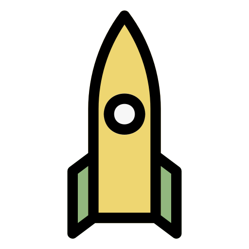 Rocket Generic Outline Color icon