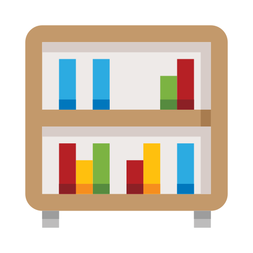 Bookshelf free icon Bookshelf free icon