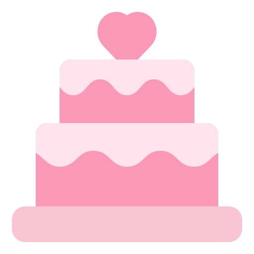 pastel de bodas icono gratis