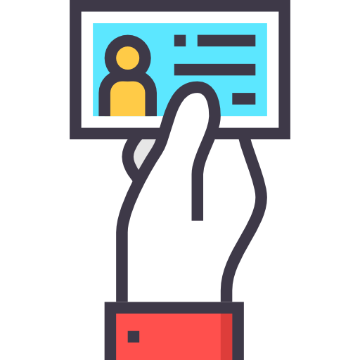 tarjeta de identificación icono gratis