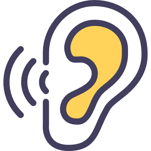 oído icono gratis