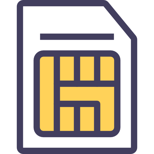Sim card free icon