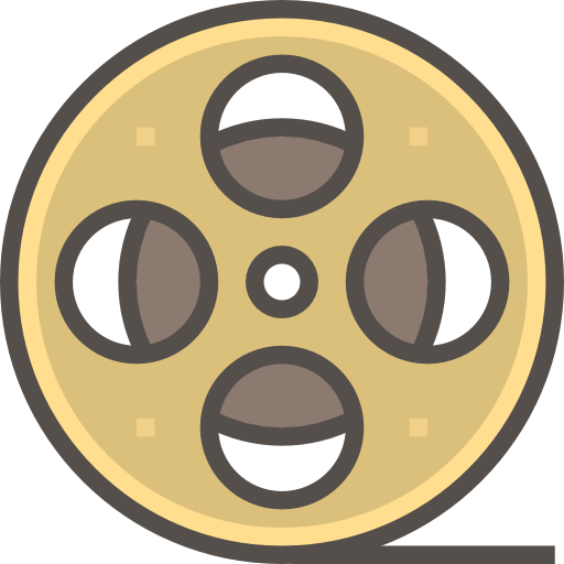 carrete de película icono gratis