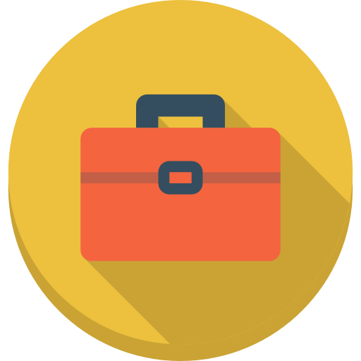 Briefcase Stockio Flat icon