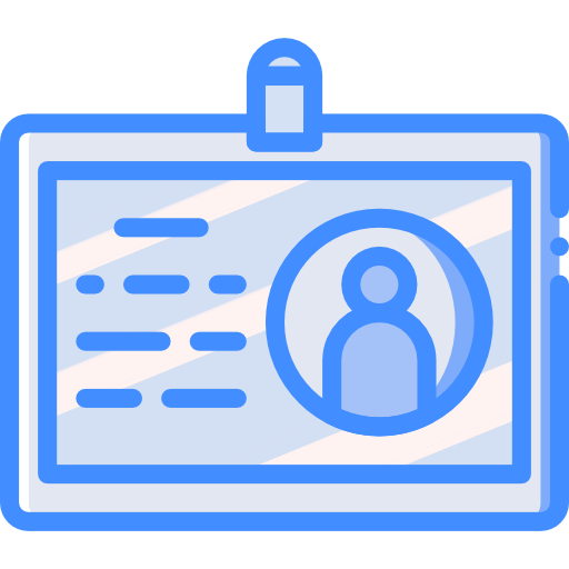 tarjeta de identificación icono gratis