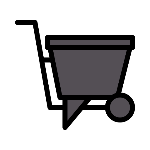 Wheelbarrow free icon
