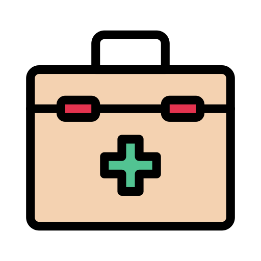 First aid kit Vector Stall Lineal Color icon