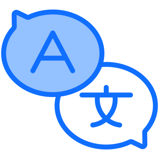 Languages Generic Blue icon