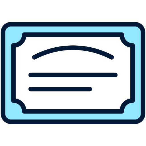 Certificate free icon Certificate free icon