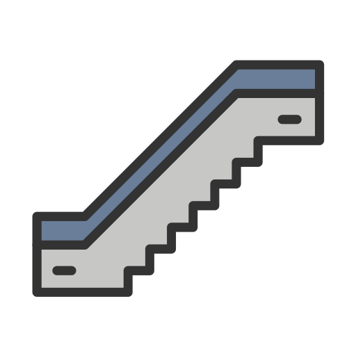 escalera mecánica icono gratis