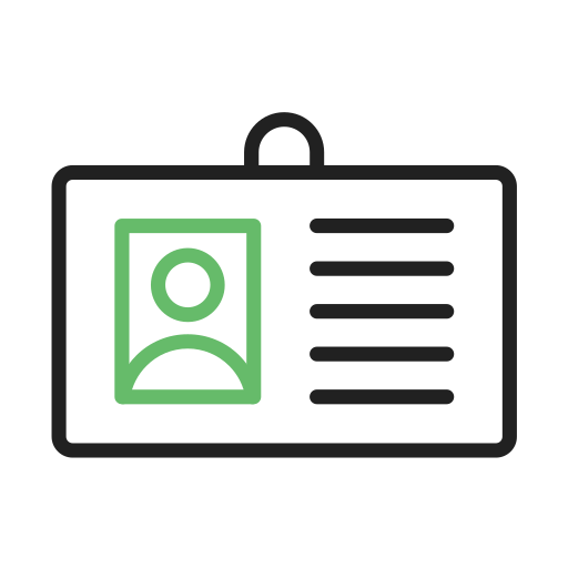 tarjeta de identificación icono gratis