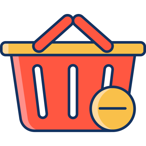 Shopping basket Generic Outline Color icon